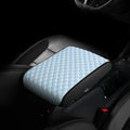 Car Accessories Armrest Cover Cushion In Summer Cooling Material Diamond Shape Central Armrest Cushion Mat 32*16*4.8cm