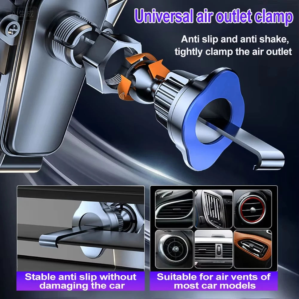 Car Phone Holder Car Air Vent Clip Mount Mobile Cell Stand Smartphone GPS Support For 5-7 Inch Mobile Devices Auto Accessories