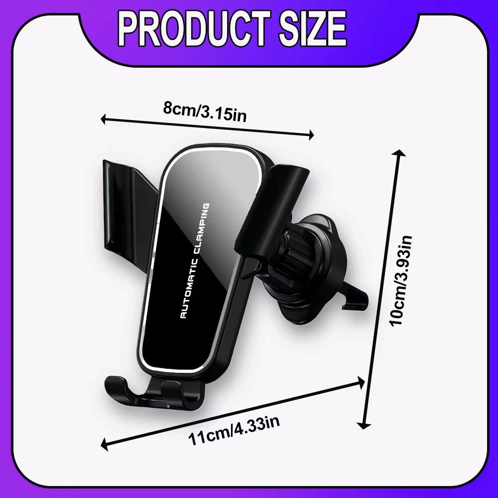Car Phone Holder Car Air Vent Clip Mount Mobile Cell Stand Smartphone GPS Support For 5-7 Inch Mobile Devices Auto Accessories