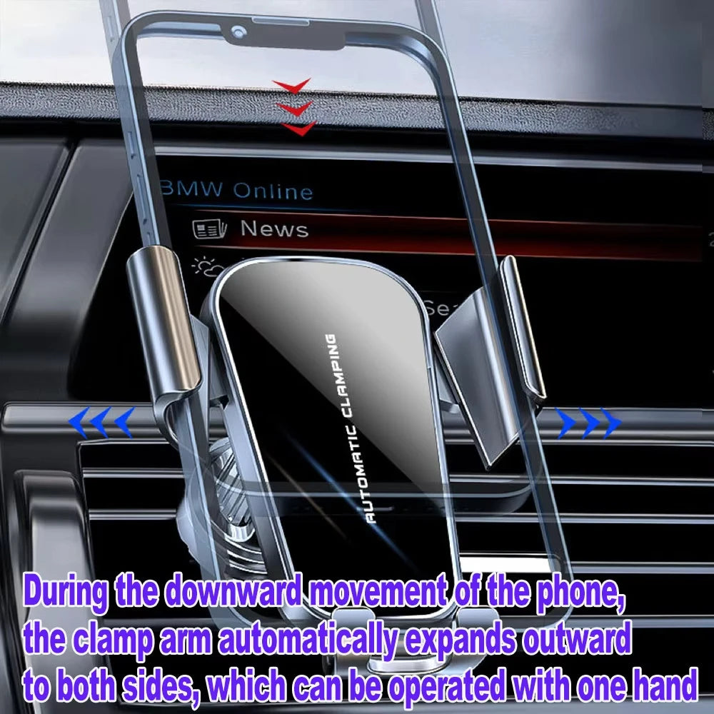 Car Phone Holder Car Air Vent Clip Mount Mobile Cell Stand Smartphone GPS Support For 5-7 Inch Mobile Devices Auto Accessories